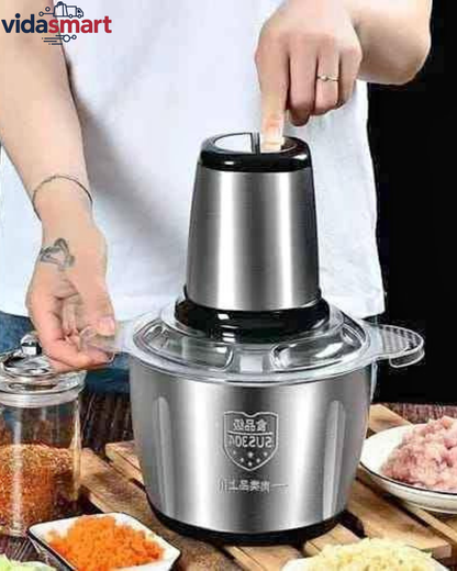 Procesador Picador RAF 3L Acero Inoxidable 1000W (3 Velocidades) – Pica y Muele Carne